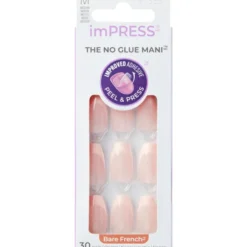 KISS imPRESS BARE FRENCH 30 UNGHIE MEDIUM