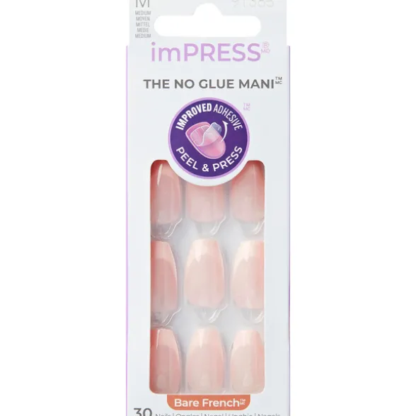KISS imPRESS BARE FRENCH 30 UNGHIE MEDIUM
