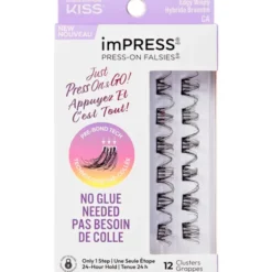 KISS imPRESS EDGY WISPY 12 CIUFFI CIGLIA FINTE