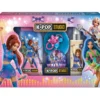 K-POP STUDIO COFANETTO CHARMS - BAGNOSCHIUMA 250 ML + ACQUA PROFUMATA GLITTERATA 100 ML + PORTACHIAVI CON PON PON