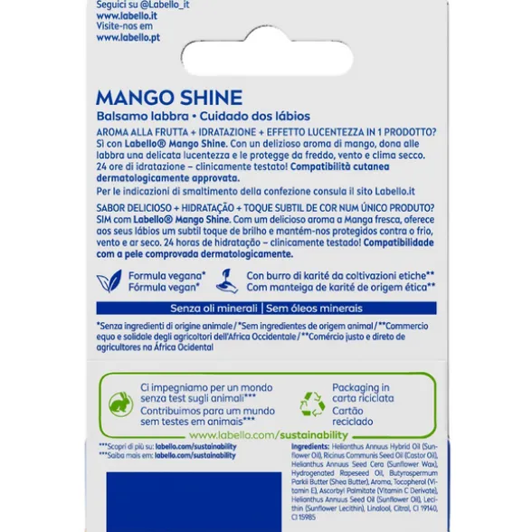 LABELLO BURROCACAO MANGO SHINE 24H IDRATAZIONE