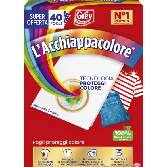 L'ACCHIAPPACOLORE PROTEGGI COLORE 40 FOGLI