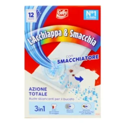 L'ACCHIAPPA & SMACCHIA CON SMACCHIATORE 3in1 SBIANCANTE 12 BUSTE