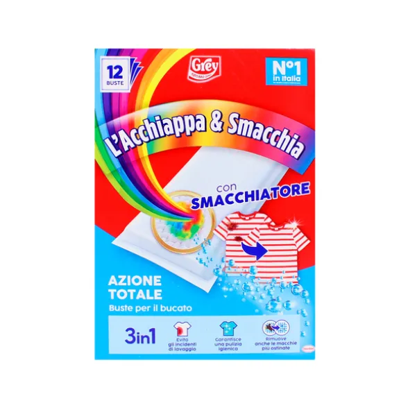 L'ACCHIAPPA & SMACCHIA CON SMACCHIATORE 3in1 12 BUSTE