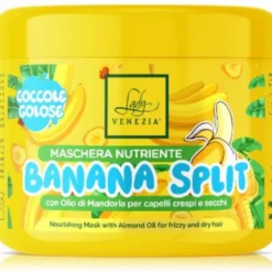 LADY VENEZIA MASCHERA CAPELLI BANANA SPLIT NUTRIENTE PER CAPELLI CRESPI E SECCHI CON OLIO DI MANDORLA 500 ML