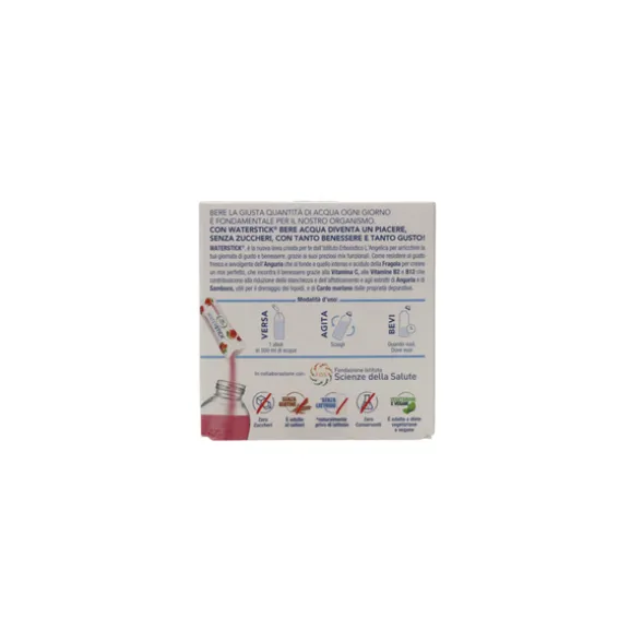L'ANGELICA WATERSTICK DETOX ANGURIA e FRAGOLA CON VITAMINE e MINERALI 12 STICK
