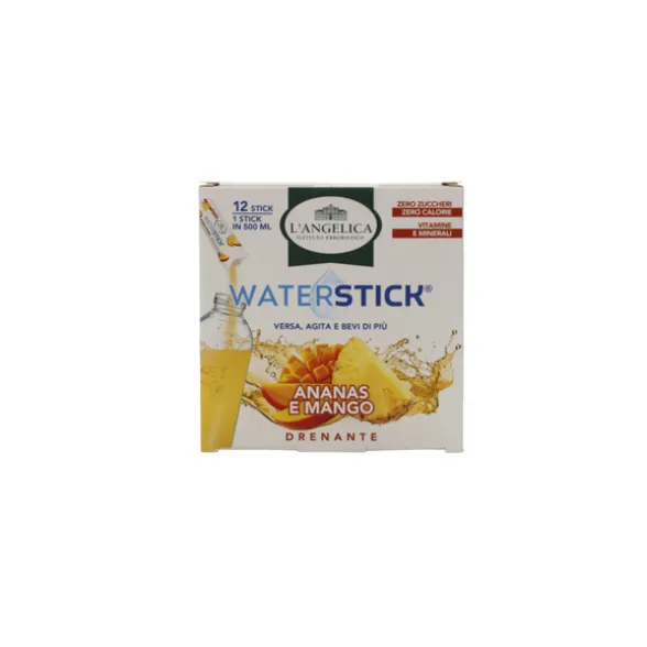 L'ANGELICA WATERSTICK DRENANTE ANANAS e MANGO CON VITAMINE e MINERALI 12 STICK