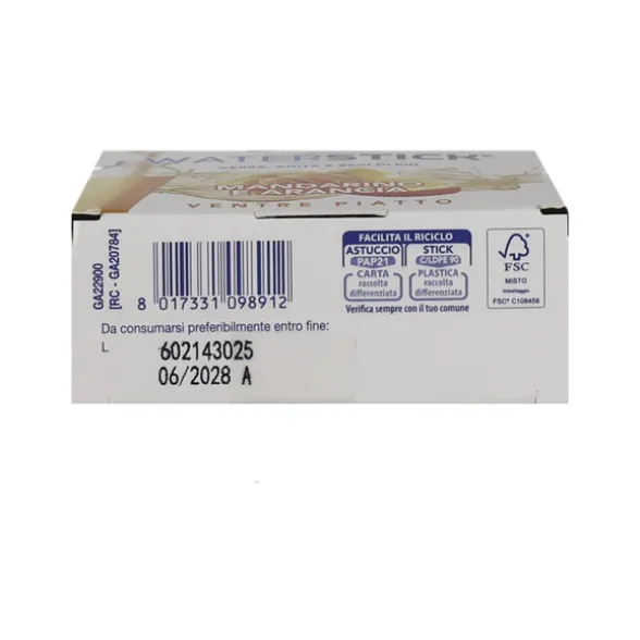 L'ANGELICA WATERSTICK VENTRE PIATTO MANDARINO e ARANCIA CON VITAMINE e MINERALI 12 STICK