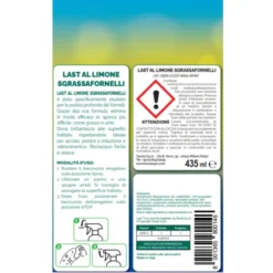 LASTSGRASSATORE FORNELLI ACCIAIO, INDUZIONE E VETROCERAMICA AL LIMONE TRIGGER 435 ML