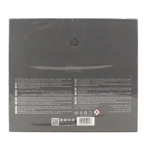 LATTAFA LIAM GREY UNISEX EDP VAPO 100 ML