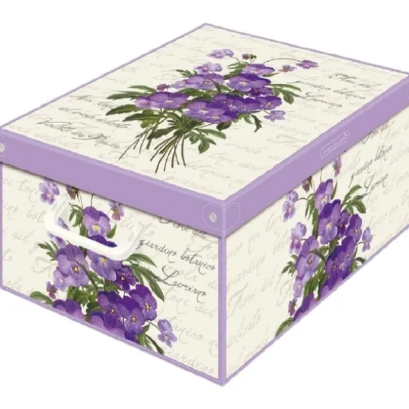 LAVATELLI SCATOLA VIOLETTE PROFUMATA 39x50x24