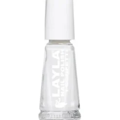LAYLA SMALTO BIANCO CONFETTO 01 10 ML