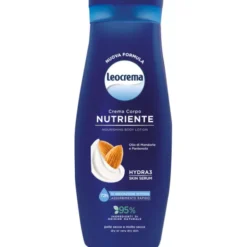 LEOCREMA FLUIDA CREMA CORPO NUTRIENTE OLIO DI MANDORLE E PANTENOLO PELLE SECCA o MOLTO SECCA 400 ML