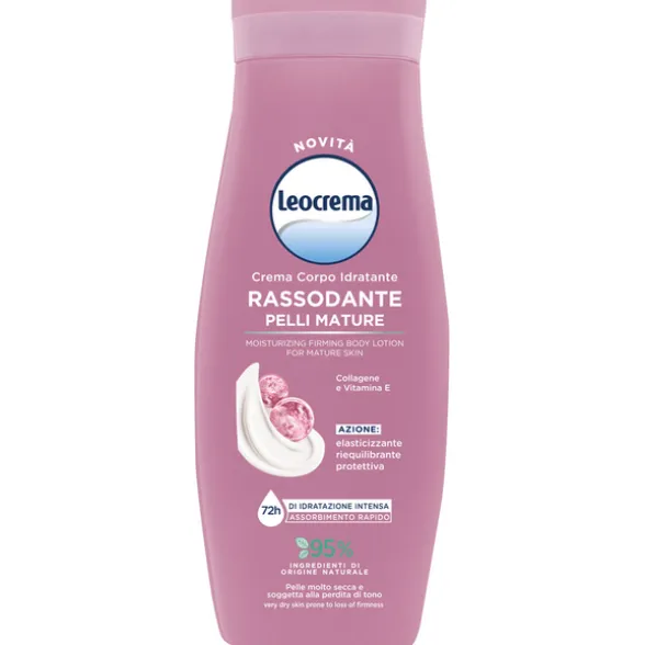 LEOCREMA FLUIDA CREMA CORPO RASSODANTE PELLI MATURE CON COLLAGENE e VITAMIA E per PELLE MOLTO SECCA e SOGGETTA A PERDITA DI TONO 400 ML