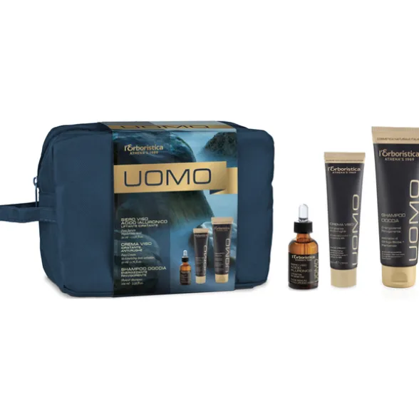 L'ERBORISTICA COFANETTO UOMO BEAUTY + SIERO VISO IALURONICO 30 ML + CREMA VISO ANTI RUGHE 50 ML + SHAMPOODOCCIA ENERGIZZANTE 100 ML