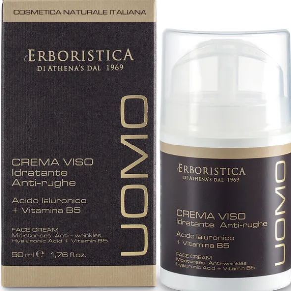 L'ERBORISTICA UOMO CREMA VISO IDRATANTE ANTI-RUGHE ACIDO IALURONICO + VITAMINA B5 50 ML