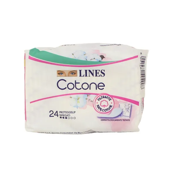 LINES COTONE PROTEGGISLIP RIPIEGATI 24 PEZZI