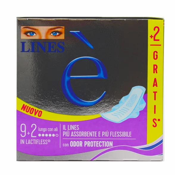 LINES E' CON ALI LUNGO 9+2 PZ. ASSORBENTIee