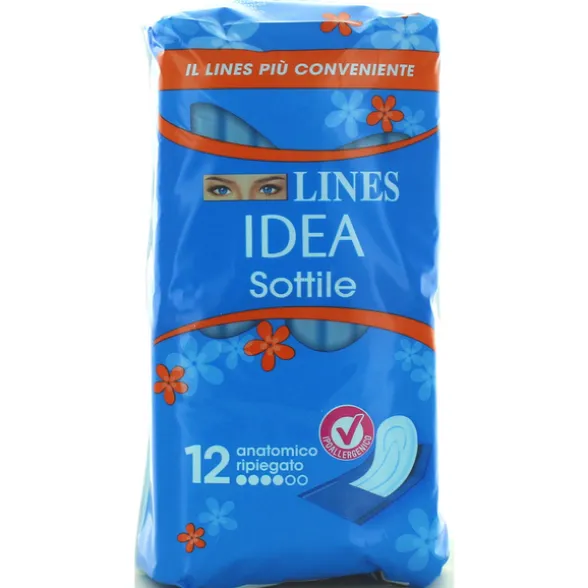 LINES IDEA SOTTILE GIORNO ANATOMICO RIPIEGATO IN BUSTINA 12 PZ