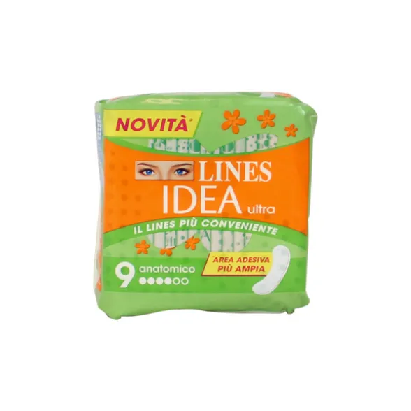LINES IDEA ULTRA GIORNO ANATOMICO 9 PZASSORBENTI