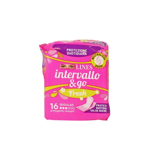 LINES INTERVALLO PROTEGGISLIP RIPIEGATI FRESH 16 PZ.