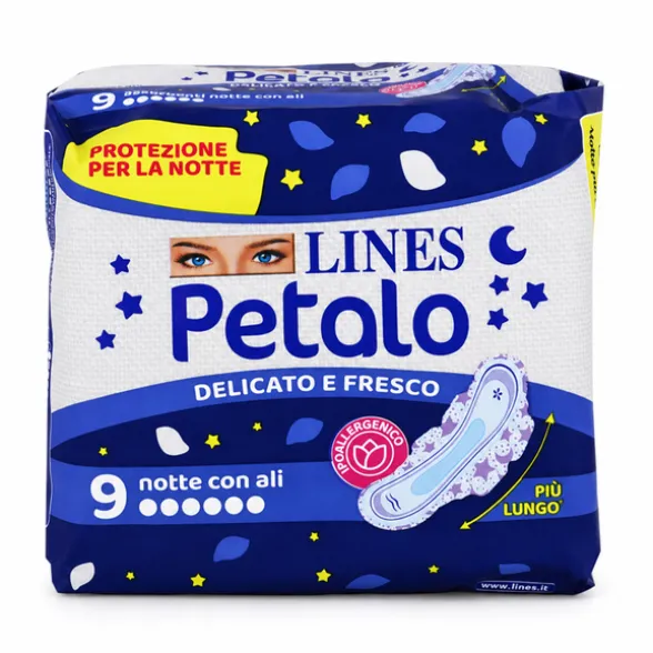LINES PETALO ULTRASOTTILE ALI NOTTE 9 PZ