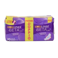LINES SETA ULTRA CON ALI PACCO DOPPIO 20 PZ
