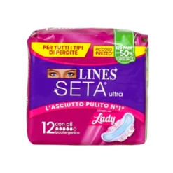 LINES SETA ULTRA LADY CON ALI 12 PZ ASSORBENTI