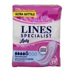LINES SPECIALIST EXTRA ASSORBENTI ANTI-ODORE 10 PEZZI - DISPOSITIVO MEDICOCE CLASSE 1