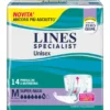 LINES SPECIALIST PANNOLONI A MUTANDINA TAGLIA M GIROVITA 70-110 CM 14 PEZZI - DISPOSITIVO MEDICO CE CLASSE 1