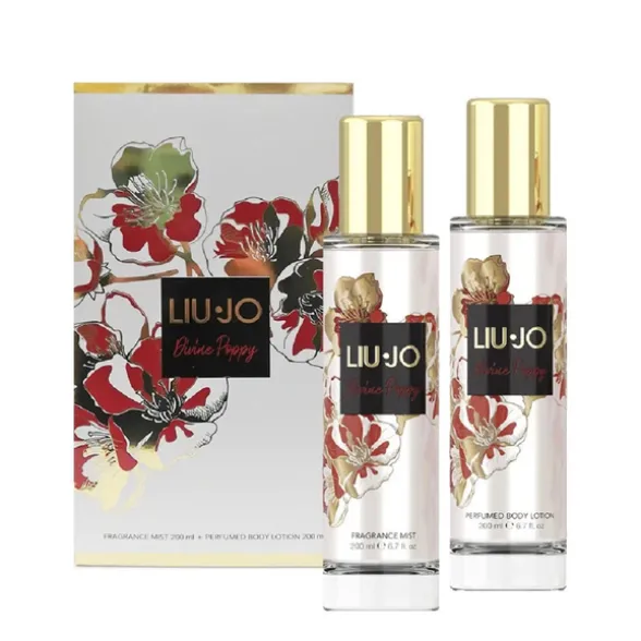 LIU JO DIVINE POPPY COFANETTO BODY LOTION 200 ML + ACQUA CORPO PROFUMATA 200 ML