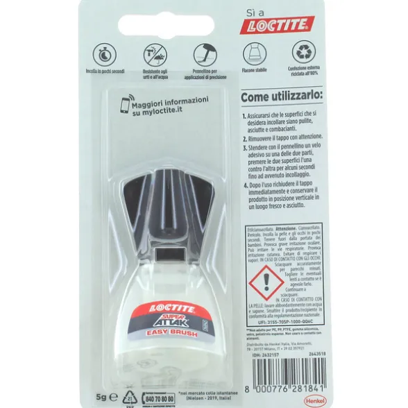 LOCTITE SUPER ATTAK EASY BRUSH 5 GR.CON PENNELLINO