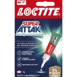 LOCTITE SUPER ATTAK GEL RIPOSIZIONABILE 3 GRAMMI