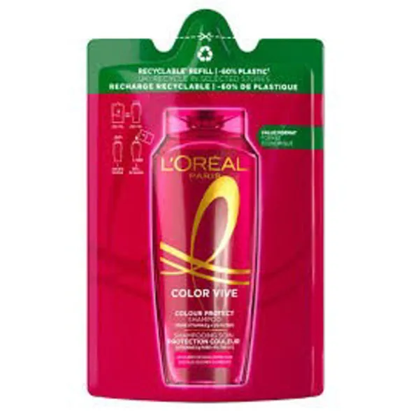 L'OREAL ELVIVE SHAMPOO RICARICA POUCHES COLOR VIVE 250 ML