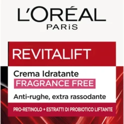 L'OREAL REVITALIFT CREMA IDRATANTE FRAGRANCE FREE ANTI RUGHE EXTRA RASSODNATE 50 ML