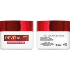 L'OREAL REVITALIFT CREMA IDRATANTE FRAGRANCE FREE ANTI RUGHE EXTRA RASSODNATE 50 ML
