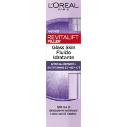 L'OREAL REVITALIFT FILLER GLASS SKIN FLUIDO IDRATANTE 50 ML