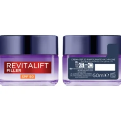 L'OREAL REVITALIFT FILLER TRATTAMENTO ANTI RUGHE RIVOLUMIZZANTE SPF50 50 ML