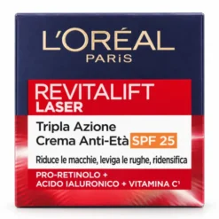 L'OREAL REVITALIFT LASER TRIPLA ZIONE CREMA ANTI ETA' SPF25 50 ML