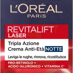 L'OREAL REVITALIFT LASER TRIPLA AZIONE CREMA ANTI ETA' NOTTE 50 ML