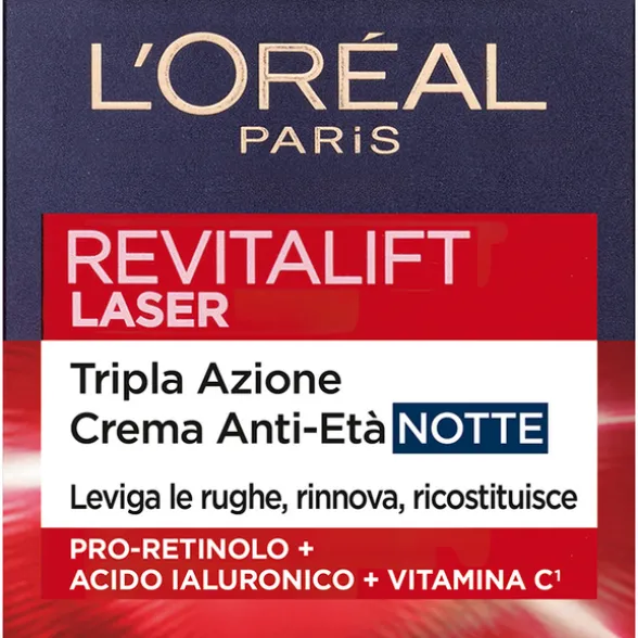 L'OREAL REVITALIFT LASER TRIPLA AZIONE CREMA ANTI ETA' NOTTE 50 ML