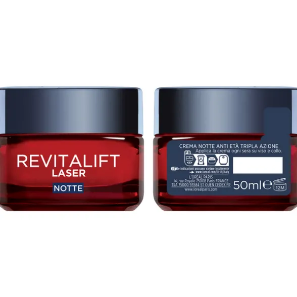 L'OREAL REVITALIFT LASER TRIPLA AZIONE CREMA ANTI ETA' NOTTE 50 ML