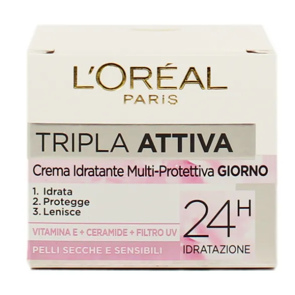 L'OREAL TRIPLA ATTIVA CREMA GIORNO PELLI SECCHE-SENSIBILI 50 ML