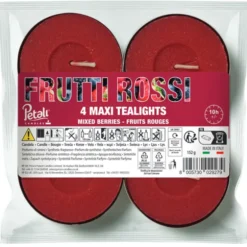 LUMELLE MAXI TEALIGHTS FRUTTI ROSSI
