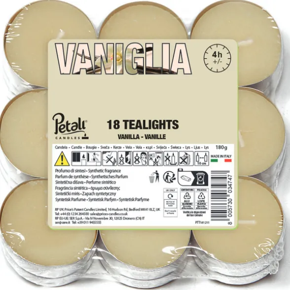 LUMELLE TEALIGHT PROFUMATE VANIGLIA 18 PEZZI