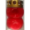 LUMINO TIROLESE VOTIVO PLASTICA ROSSA Cod.22605