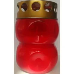 LUMINO TIROLESE VOTIVO PLASTICA ROSSA Cod.22605