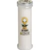 LUMINO VOTIVO PLASTICA BIANCO 60T IMMAGINE SAN FRANCESCO CON CALICE Cod.246016