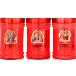LUMINO VOTIVO SER 30T ROSSO IMMAGINI ASSORTITE LUMINI (durata 35 ore cad)