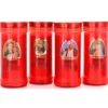 LUMINO VOTIVO SER 40T ROSSO IMMAGINI ASSORTITE LUMINI (durata 55 ore)